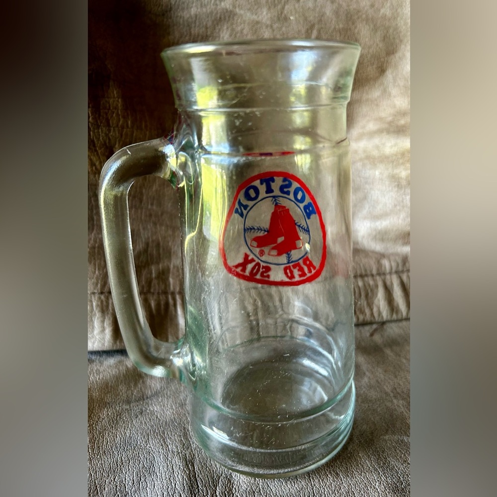 Vintage Boston Red Sox Glass Mug - Picture 4 of 7